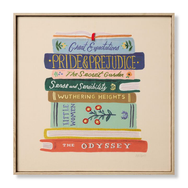Book Club Multi 2'7"x2'7" Wall Art